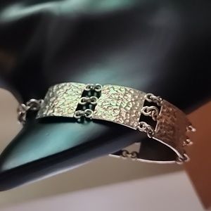 Handmade Texaco silver bracelet